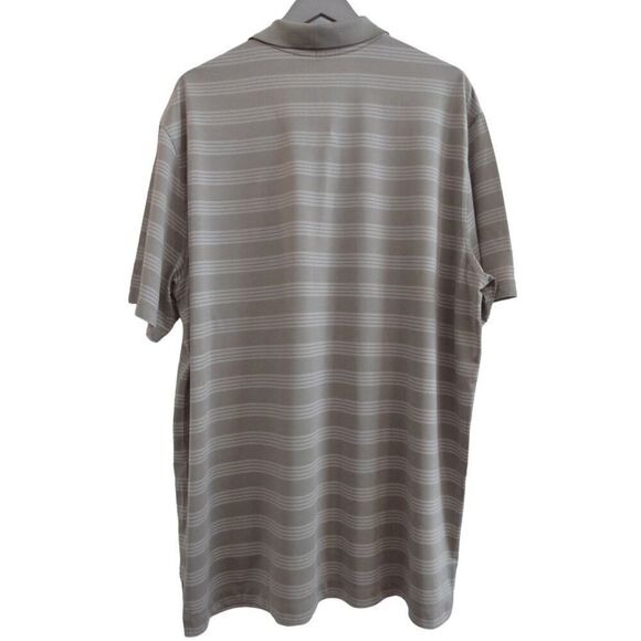 Nike Golf Tour Performance Dri-Fit Gray & White Stripe Shirt Sz 2XL - Picture 5 of 5